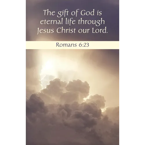 Funeral Bulletin: The Gift (Package of 100): Romans 6:23 (Kjv)