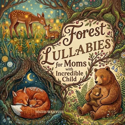 Forest Lullabies for Moms with Incredible Child: Beautiful Woodland Animal Themed Bedtime Storybook for Babies and Toddlers