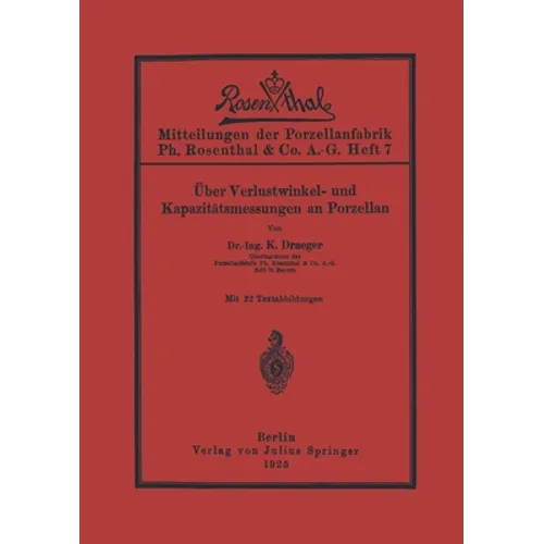 Über Verlustwinkel- und Kapazitätsmessungen an Porzellan