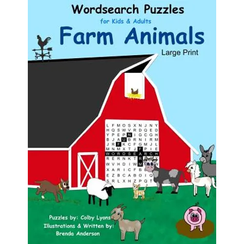 Word Search Puzzles Farm Animals: For kids and Adults Large Print