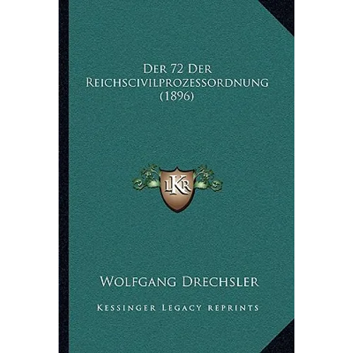 Der 72 Der Reichscivilprozessordnung (1896)