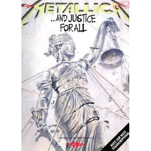 Metallica ...and Justice for All Guitar Tablature Songbook with Authentic Transcriptions Play It Like It Is Sheet Music for Electric Guitar Includes 9