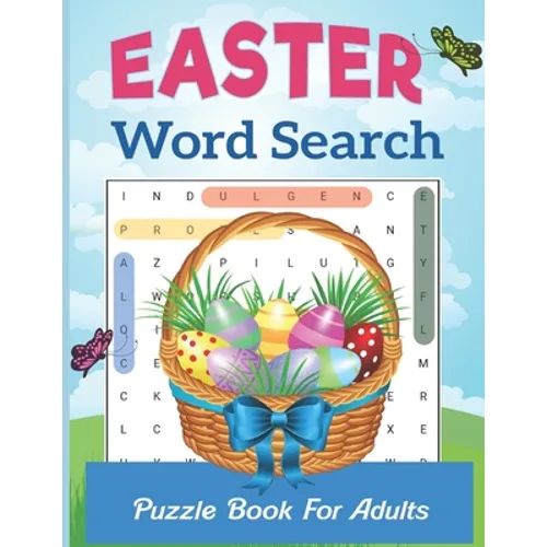 Easter Word Search Puzzle Book For Adults: Fun happy Easter Word Search Puzzle Book ( Large Print ) For Adult Adults and Teens Word Find Puzzle Book