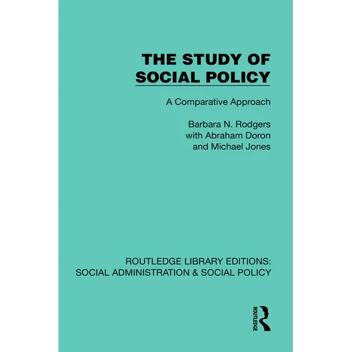 The Study of Social Policy: A Comparative Approach