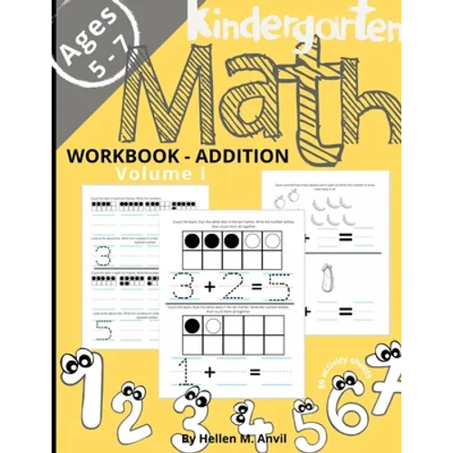 Kindergarten Math Addition Workbook Age 5-7