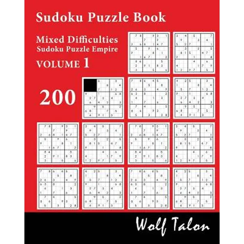 Sudoku Puzzle Book Mixed Difficulties - 200 Puzzles