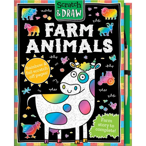 Scratch and Draw Farm Animals