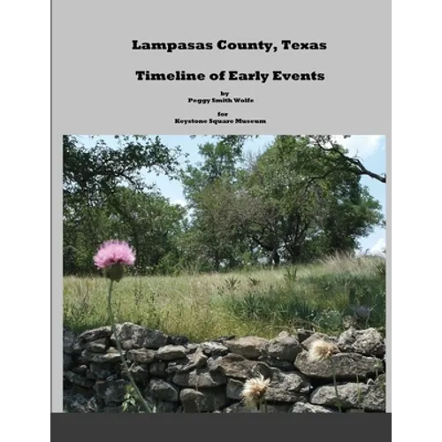 Lampasas County, Texas: Timeline of Early Events