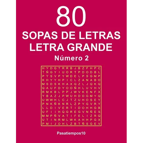 80 Sopas de letras Letra Grande - N. 2