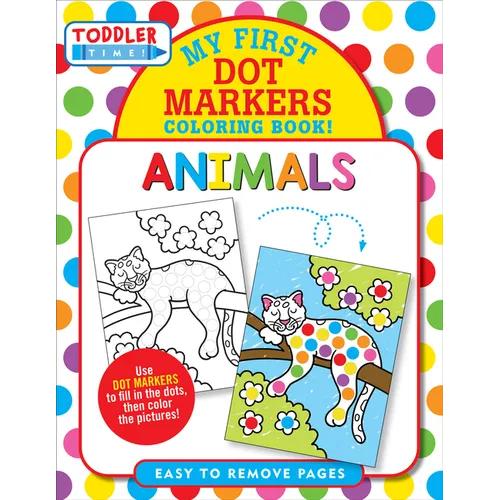 Animals Dot Markers Coloring Book (Easy to Remove Pages)
