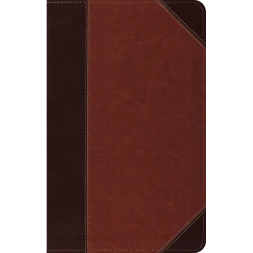 ESV Thinline Bible, Red Letter (Trutone, Brown/Cordovan, Portfolio Design)