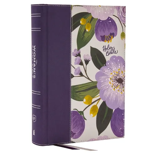 Kjv, the Woman's Study Bible, Purple Floral Cloth Over Board, Red Letter, Full-Color Edition, Comfort Print (Thumb Indexed): Receiving God's Truth for
