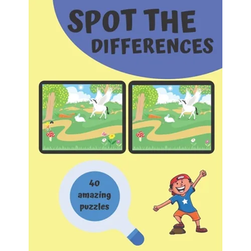 Spot The Differences 40 Amazing Puzzles: Stay Home Guessing Games For Kids and Adults