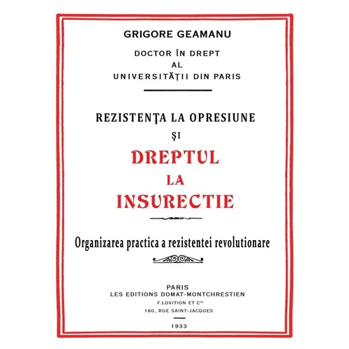 Rezistența la Opresiune şi Dreptul la Insurecție