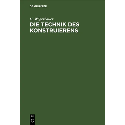 Die Technik des Konstruierens