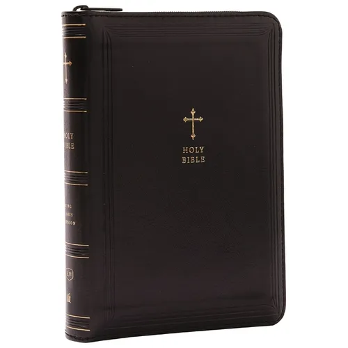 KJV Holy Bible: Compact with 43,000 Cross References, Black Leathersoft Zipper Closure, Red Letter, Comfort Print: King James Version