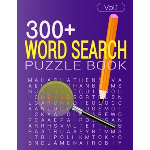 300+ WORD SEARCH PUZZLE BOOK (Vol.1): Word search book with solution