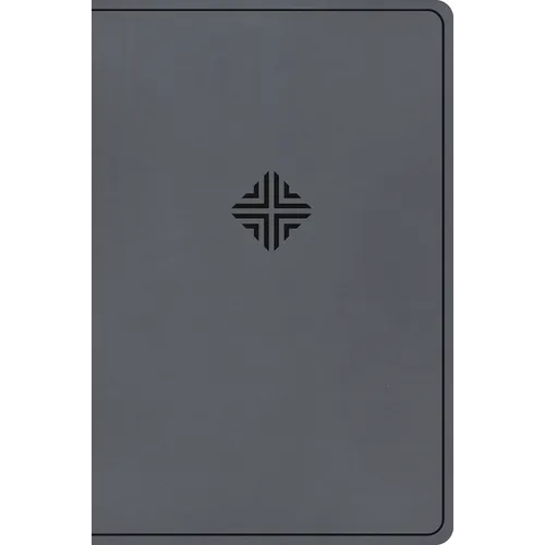 CSB Large Print Thinline Bible, Value Edition, Charcoal Leathertouch