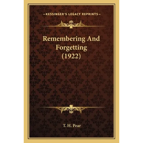 Remembering And Forgetting (1922)