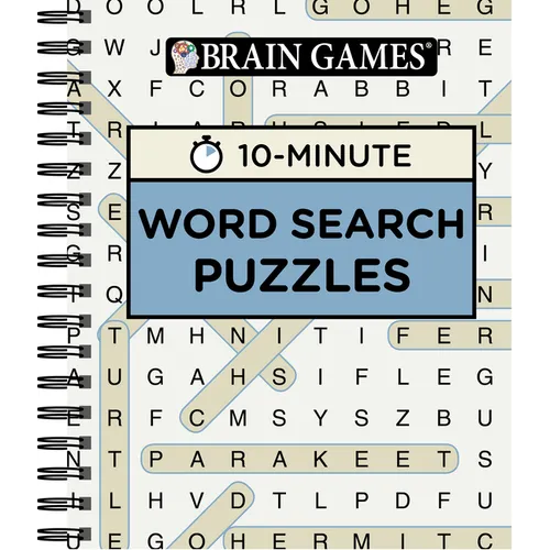 Brain Games - 10 Minute: Word Search Puzzles (Blue)