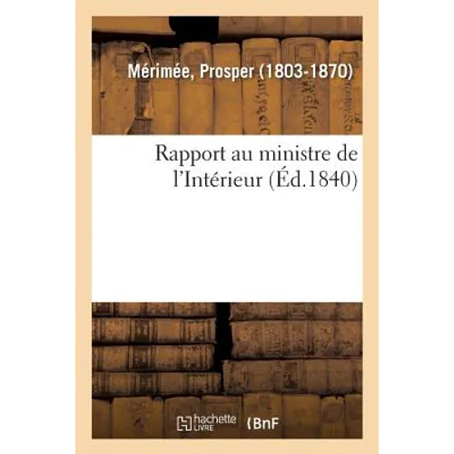 Rapport Au Ministre de l'Intérieur