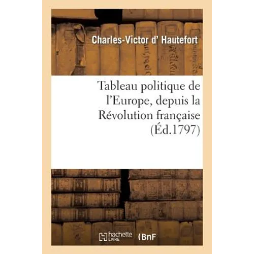 Tableau Politique de l'Europe, Depuis La Révolution Française