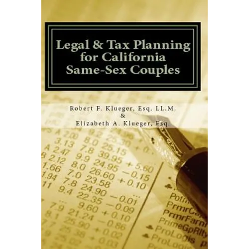 Legal & Tax Planning for California Same-sex Couples