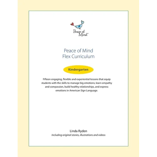 Peace of Mind Flex Curriculum Kindergarten