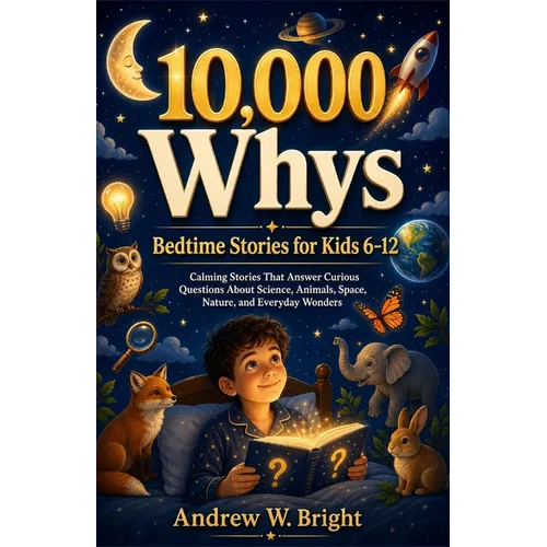 10,000 Whys Bedtime Stories for Kids 6-12: Calming Stories That Answer Curious Questions About Science, Animals, Space, Nature, and Everyday Wonders