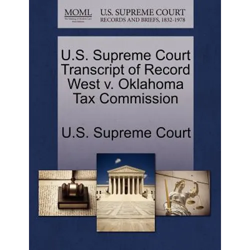 U.S. Supreme Court Transcript of Record West V. Oklahoma Tax Commission