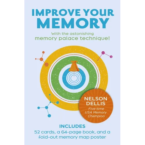Improve Your Memory: With the Astonishing Memory Palace Technique: Includes 52 Cards, 64-Page Book, and a Fold-Out Memory Map Poster