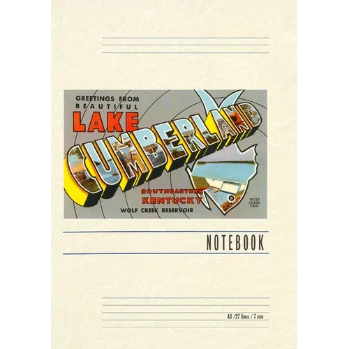 Vintage Lined Notebook Greetings from Beautiful Lake Cumberland, Kentucky