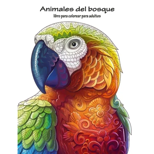 Animales del bosque libro para colorear para adultos 1
