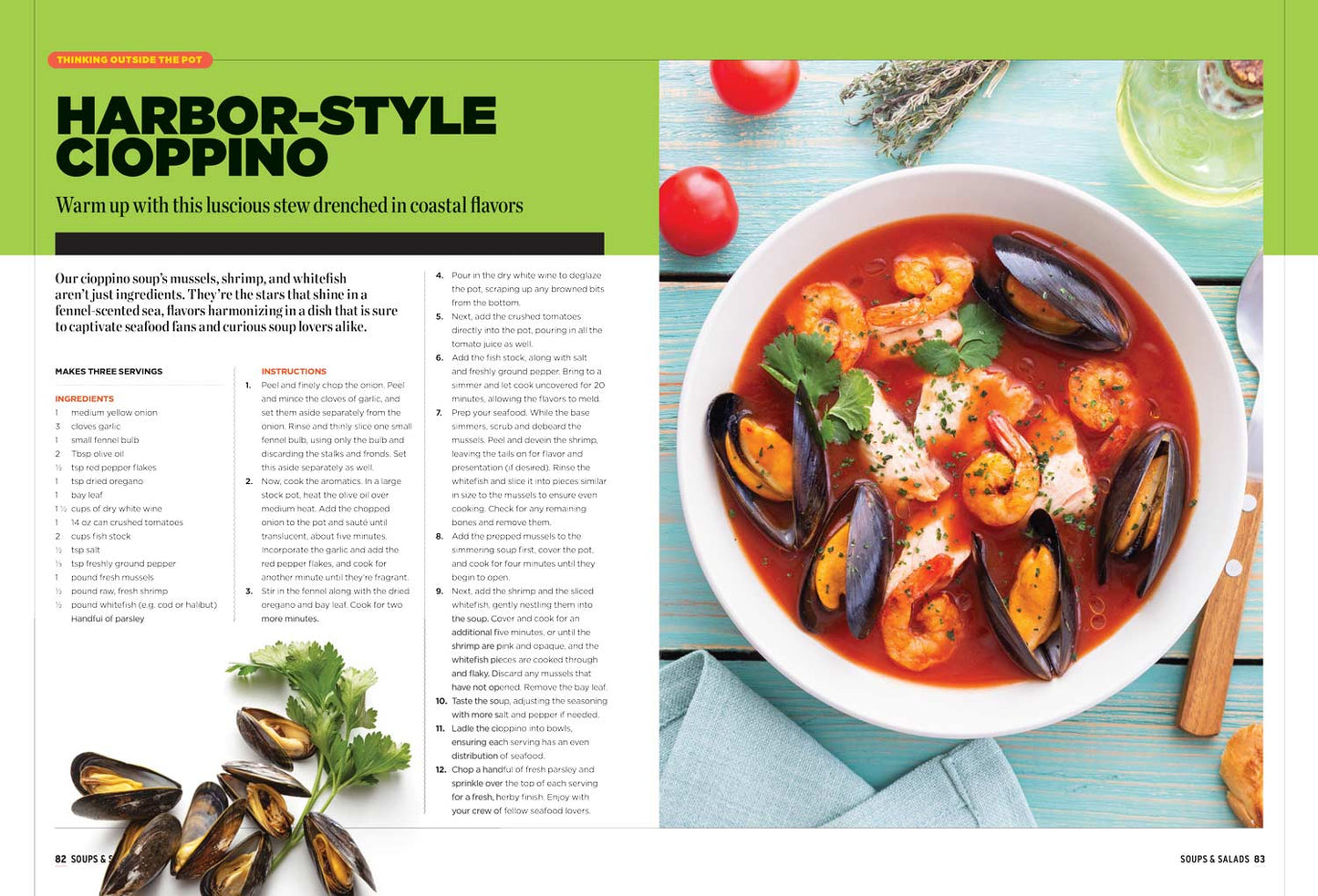 Soups & Salads - 30+ Tasty, Healthy, Easy Recipes, Culinary Guide, Mirepoix, Roux, Master Stocks & Broths, Homemade Dressing, Greek Salad, Taco Salad, Shrimp Caesar, Gazpacho, Pho, Minestrone & More!