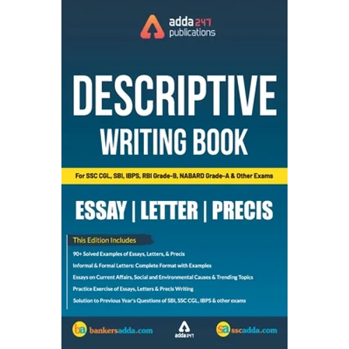 Descriptive Writing Book for SSC and Bank Exams (English Printed Edition)