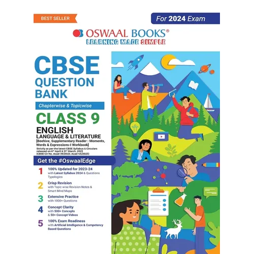 Oswaal CBSE Class 9 English Language and Literature Question Bank (2024 Exam)