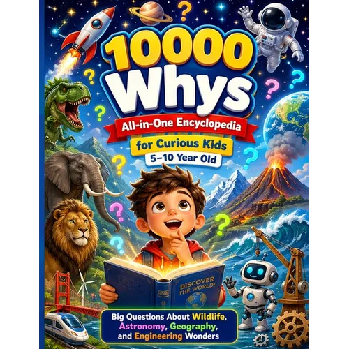 10000 Whys All-in-One Encyclopedia for Curious Kids 5-10 Year Old: Big Questions About Wildlife, Astronomy, Geography, and Engineering Wonders