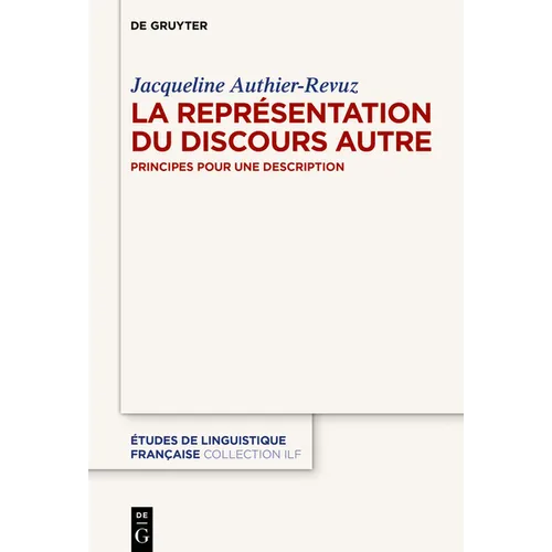 La Représentation du Discours Autre