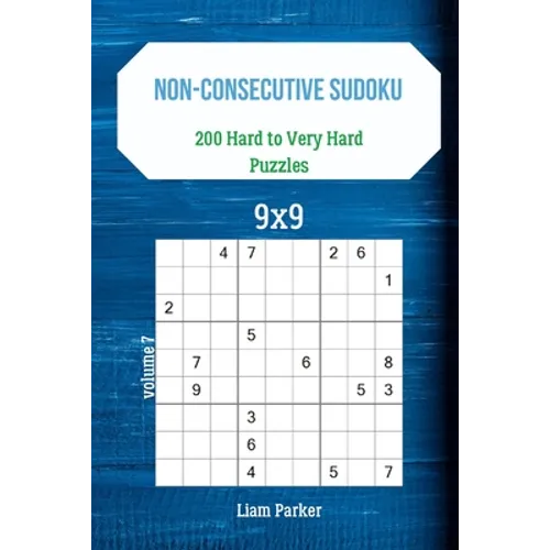 Non-Consecutive Sudoku - 200 Hard to Very Hard Puzzles 9x9 vol.7