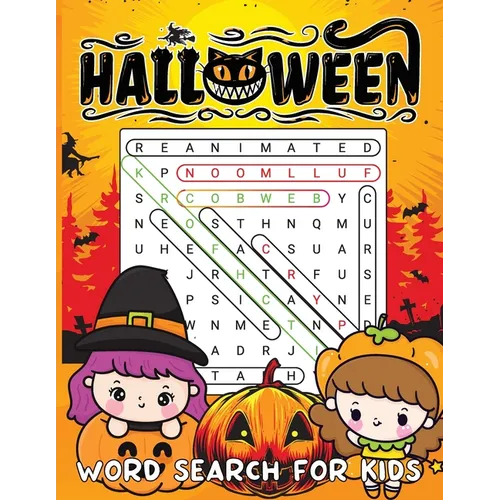 Halloween Word Search for Kids: 77 Halloween Themed Word Search Puzzle