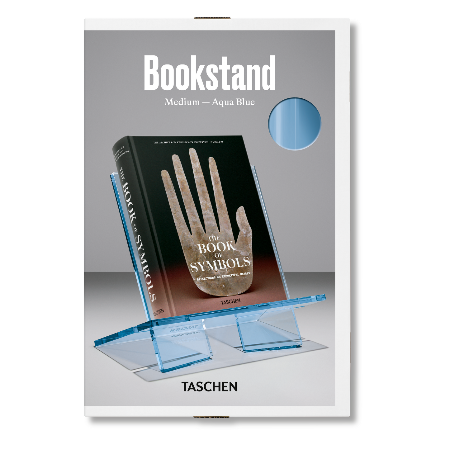 Bookstand. Medium. Aqua Blue Book
