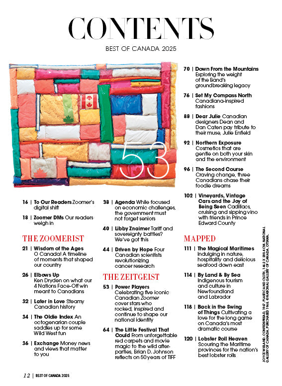 Zoomer Magazine - The Best Of Canada 2025, Vol 41/#4: Exploring Canada's Iconic Fashion Trends, A Guide To Nature, Hospitality, & Culinary Delights, Best Lobster Rolls, Milestone Achievements & More!