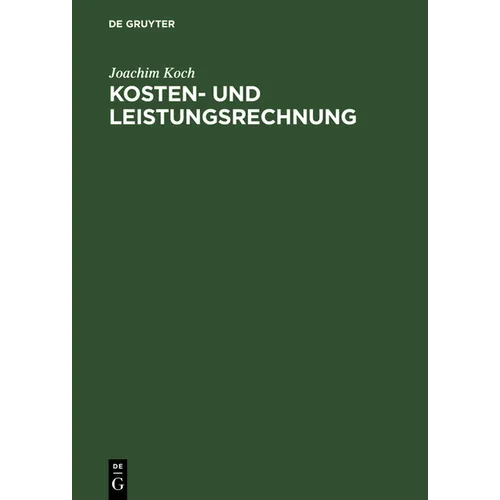 Kosten- und Leistungsrechnung