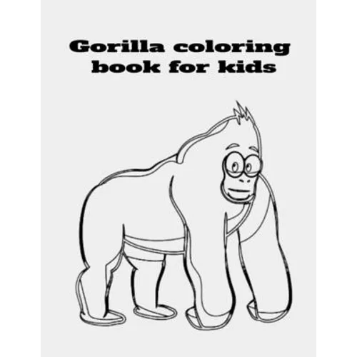 Gorilla coloring book for kids