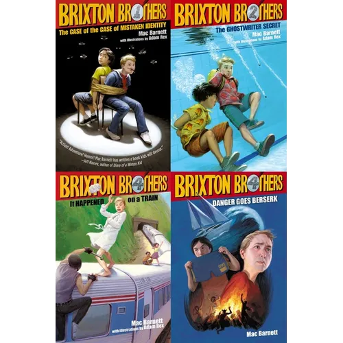 Brixton Brothers Mysterious Case of Cases Collected Set: The Case of the Case of Mistaken Identity; The Ghostwriter Secret; It Happened on a Train; Da