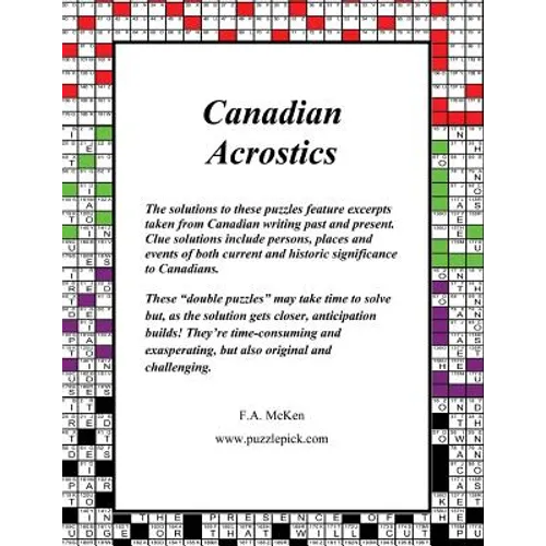 Canadian Acrostics