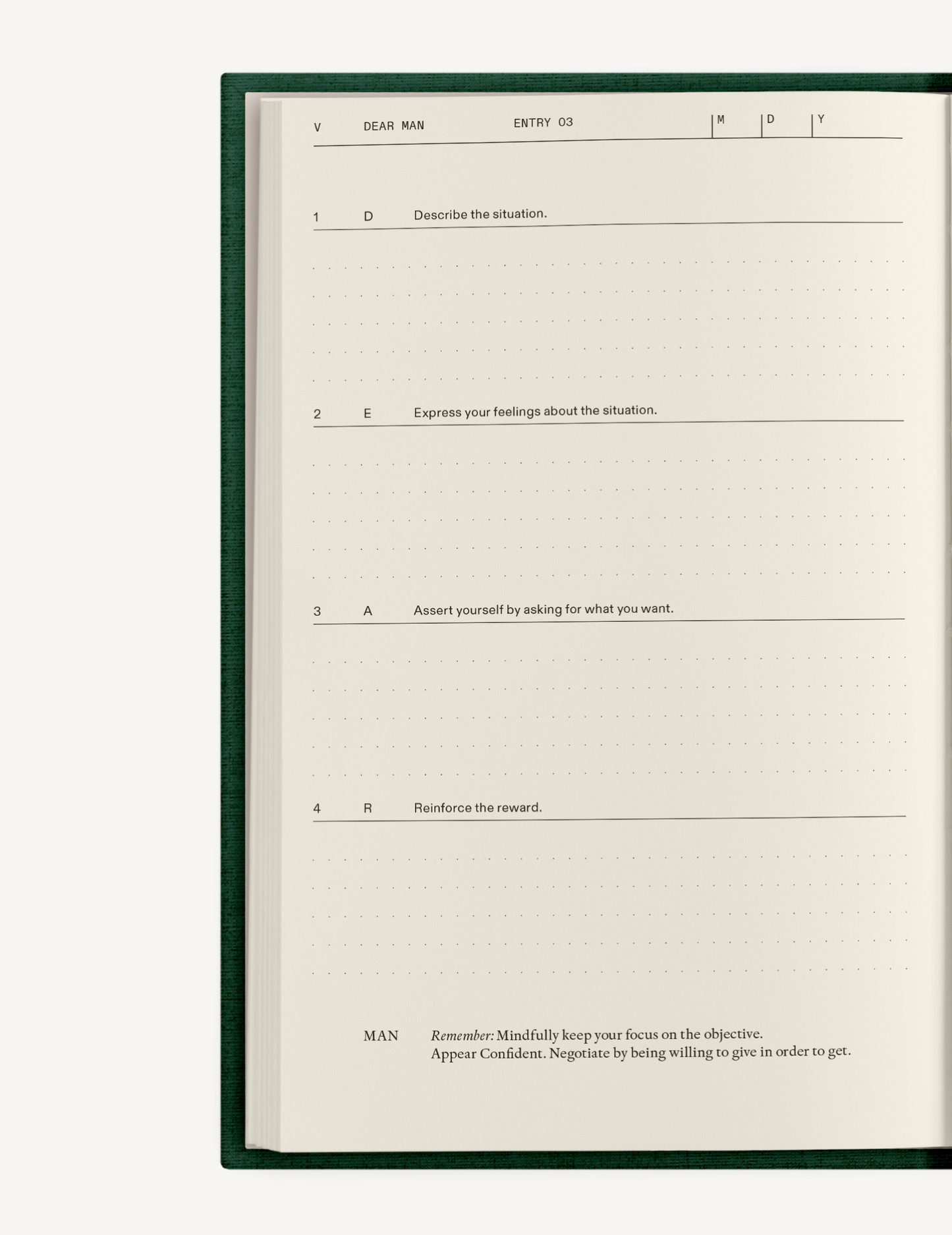 The Field Guide for Depression Therapy Notebook