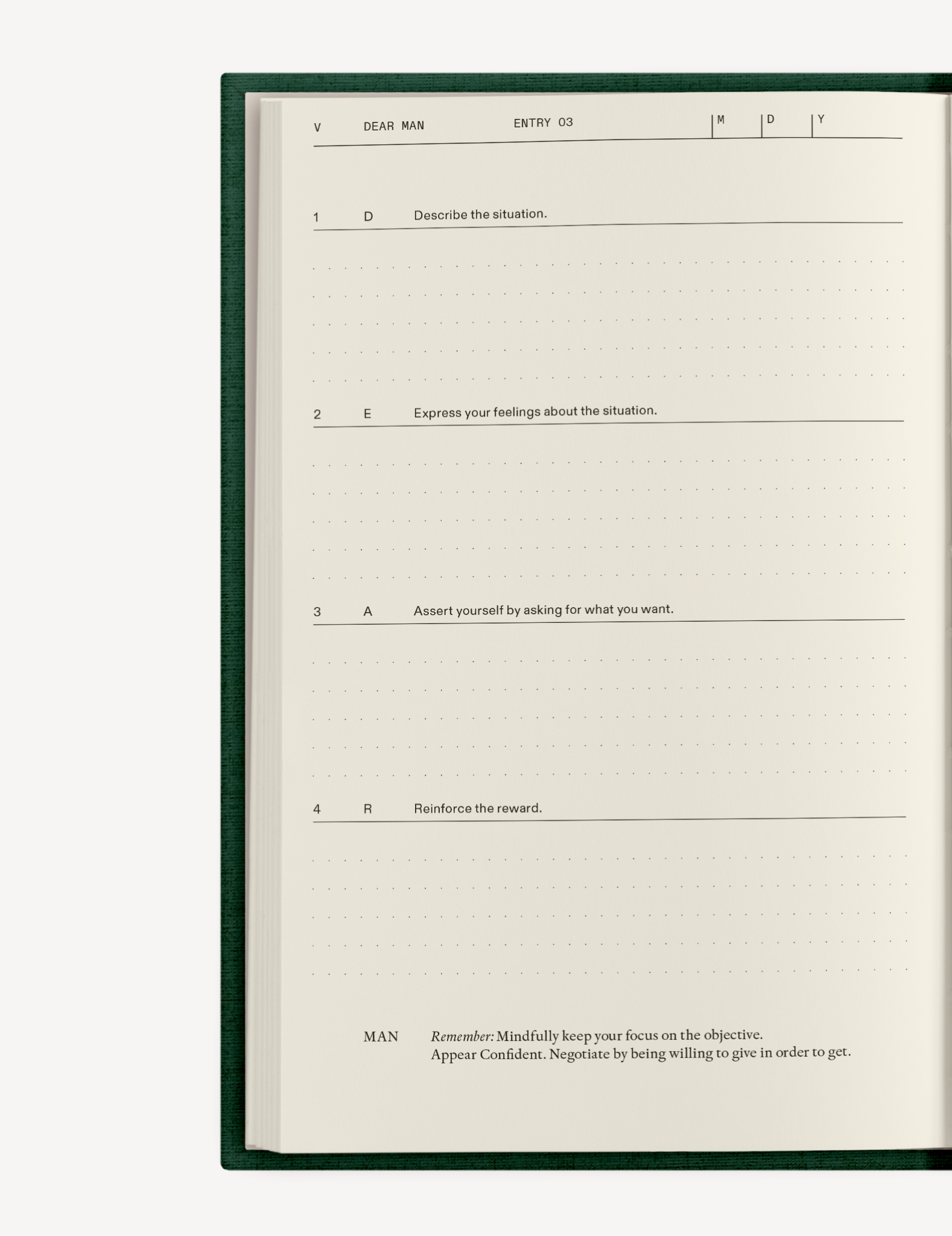 The Field Guide for Depression Therapy Notebook