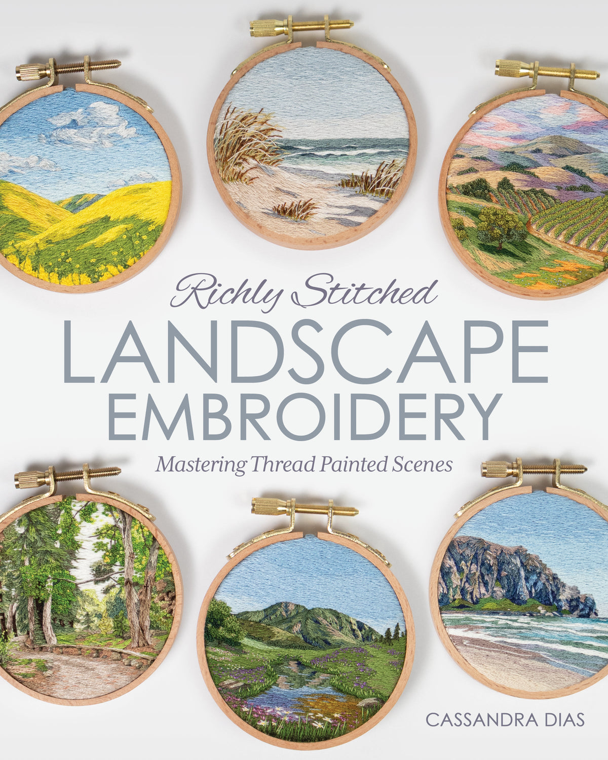 Richly Stitched Landscape Embroidery Book