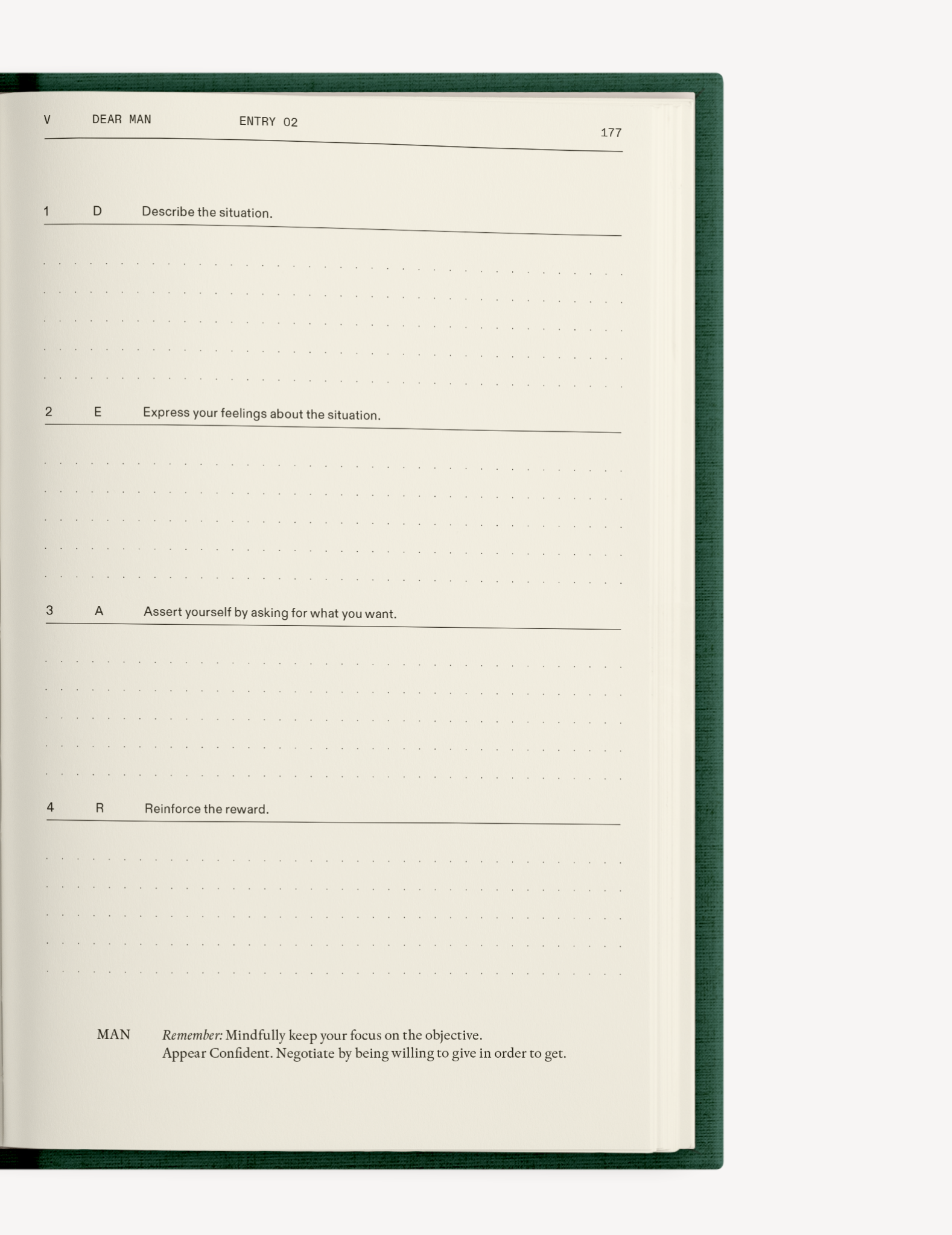 The Field Guide for Depression Therapy Notebook
